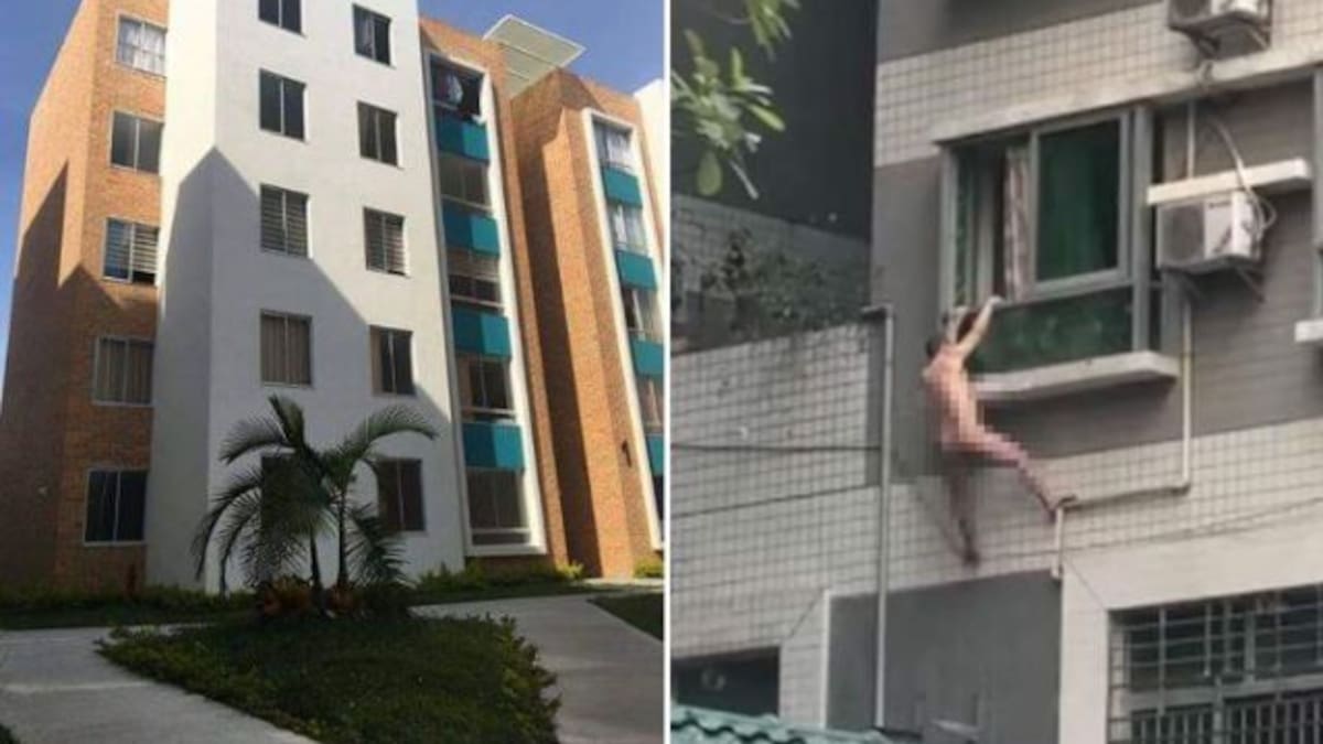 Saltó desnudo por la ventana para escapar de sus suegros… en el Huila