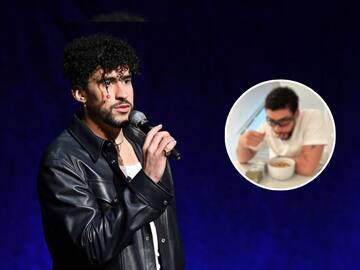 Bad Bunny causa polémica por fotos desayunando con millonaria suma de dinero; ¿qué trama?