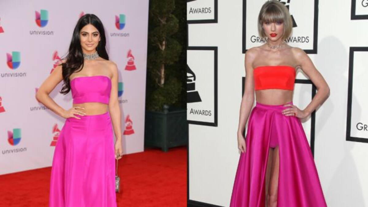 Taylor Swift copia el atuendo de Emeraude Toubia para usarlo en los Grammy