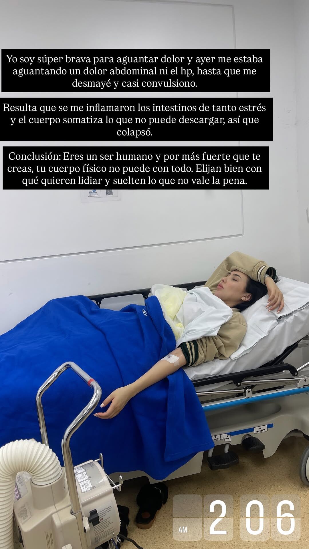 Aida Victoria Merlano historias en el hospital | Créditos: Instagram