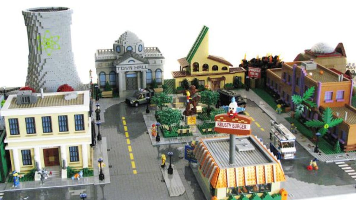 Así luce la Springfield de Los Simpsons en fichas de Lego