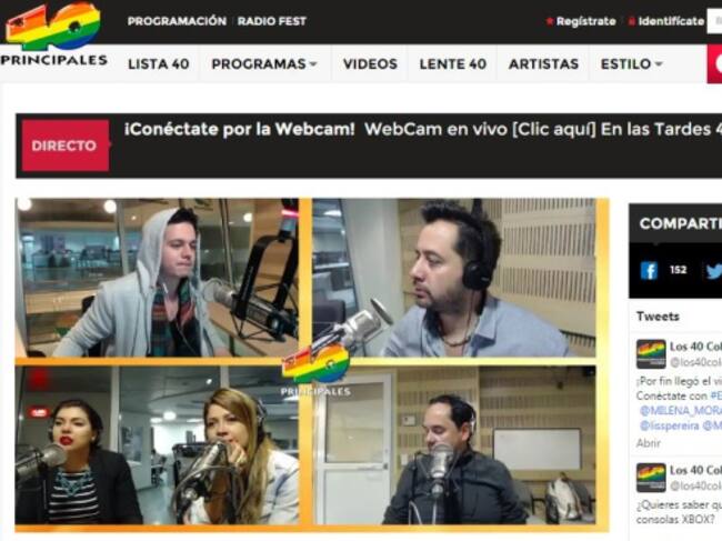 Los 40 Colombia/ Webcam