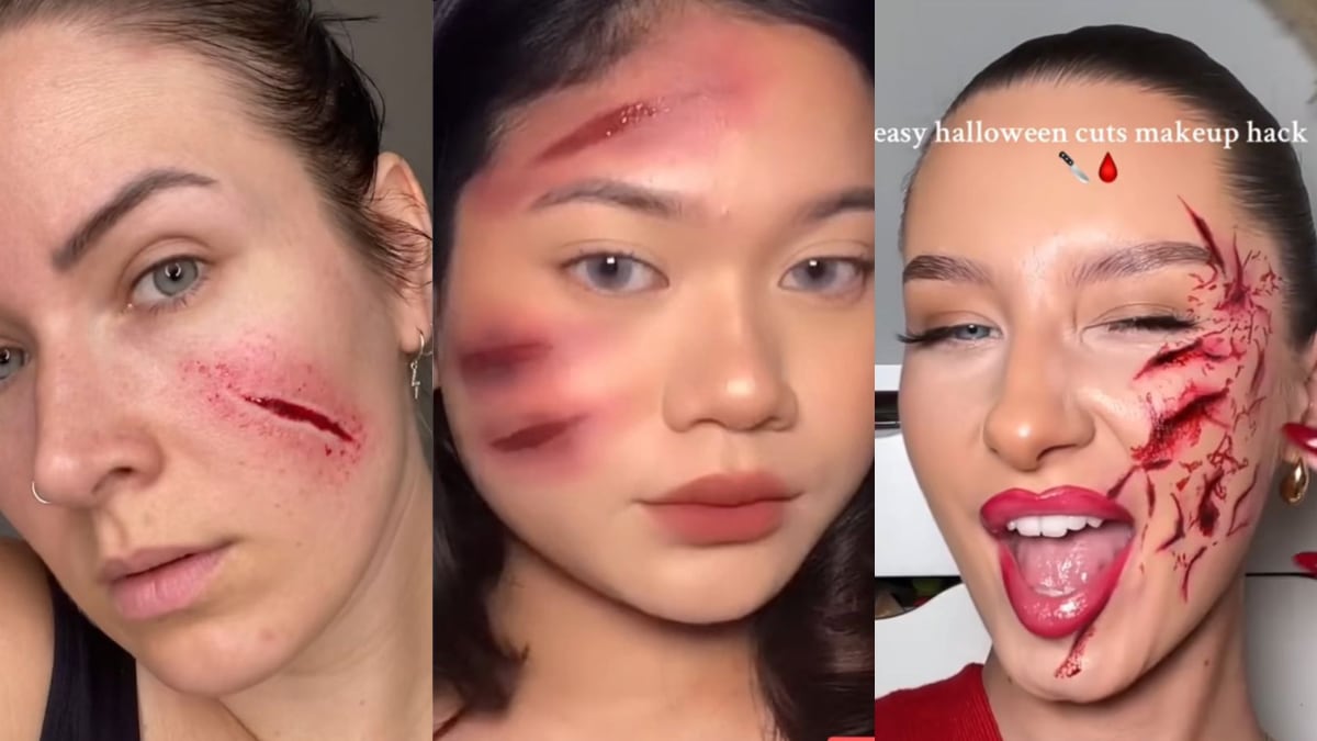 Heridas para Halloween fáciles (créditos: Pinterest)