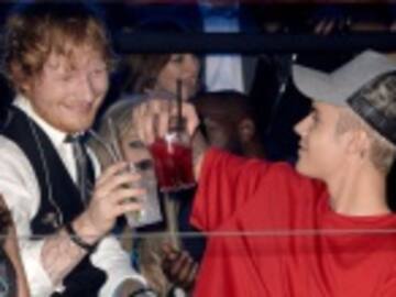 Ed Sheeran habla del golpe que le dió a Justin Bieber