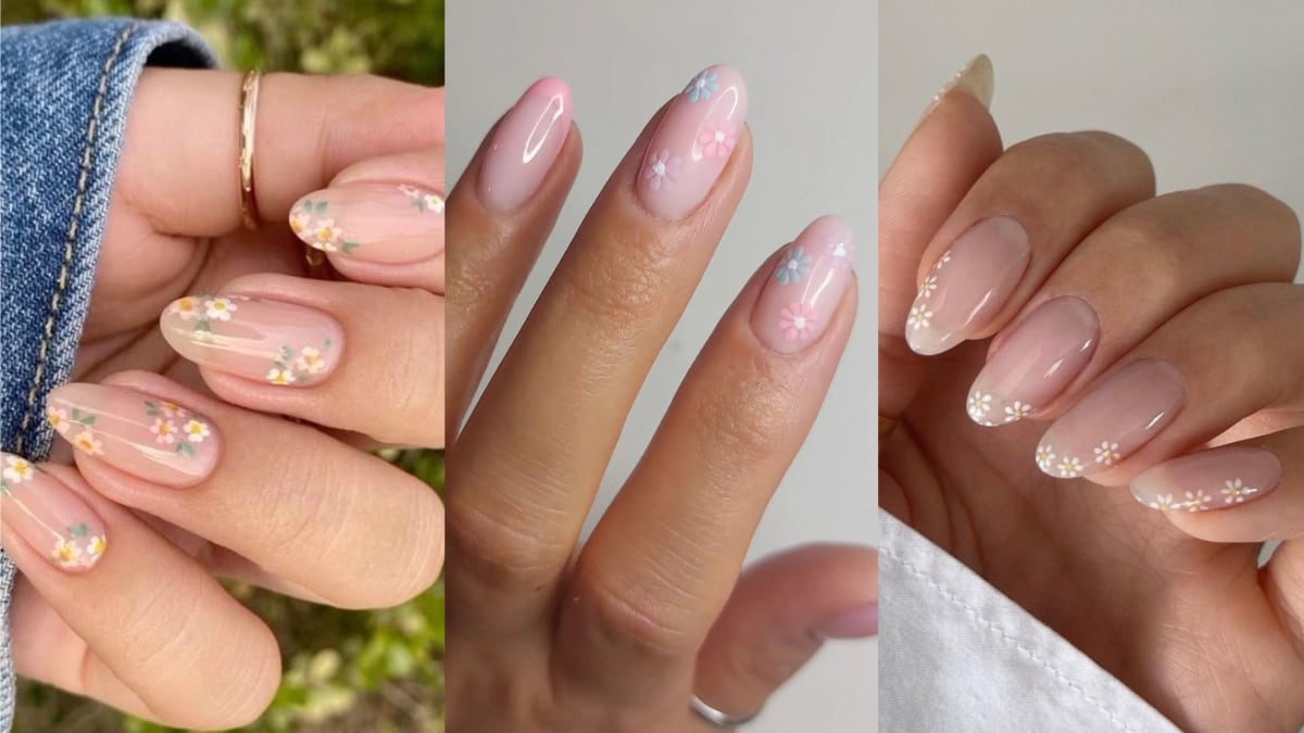 Créditos: Uñas Flores minimalistas - Pinterest