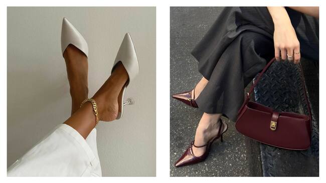 Stilettos neutros | Fotos tomas de Pinterest: Marlene Alcocer | Collage propio.