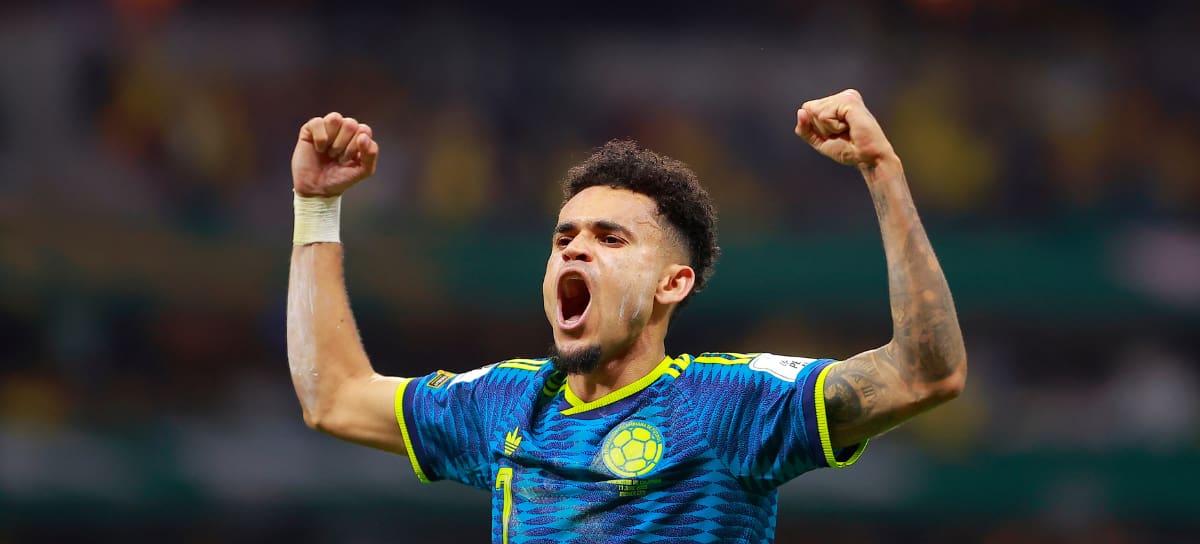 Créditos: Luis Díaz en la celebración de la Selección Colombia - Getty Images