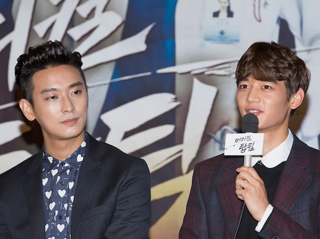 El actor Ju Ji-Hoon y Choi Min-ho en la rueda de prensa del K- Drama ‘Medical Top Team’ /Getty Images