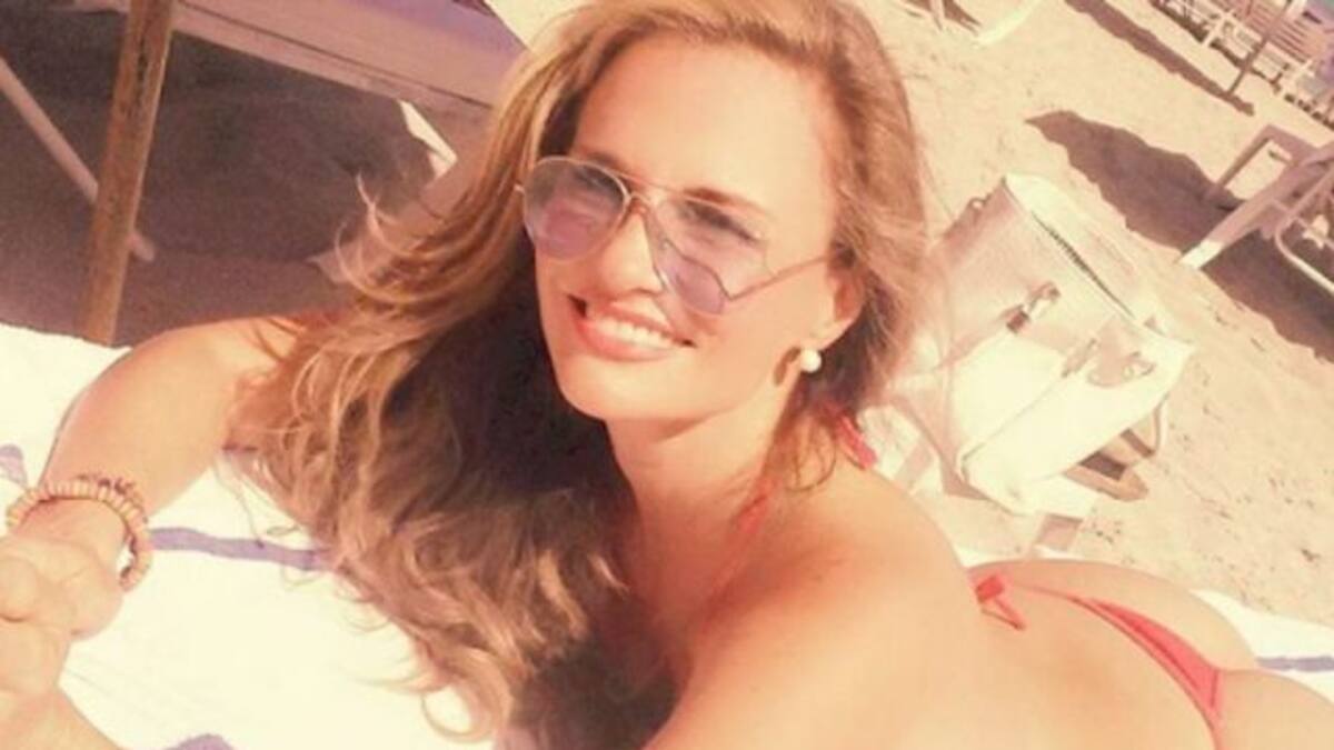 La sensual foto sin brasier y en tanga con la que Aura Cristina Geithner sorprendió