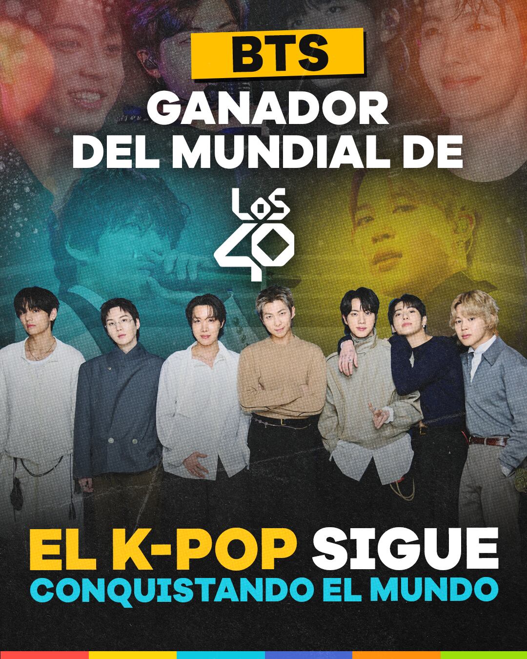 BTS gran ganador del Mundial de LOS40 | Crédito: LOS40
