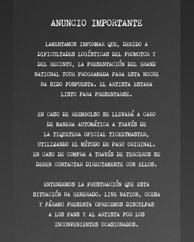 Comunicado Kendrick Lamar - Créditos: Instagram