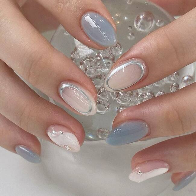 Este acabado en colores plata está en tendencia. Créditos: Pinterest