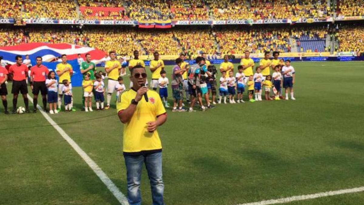 Pipe Peláez se defiende de las críticas que generó al cantar el himno nacional