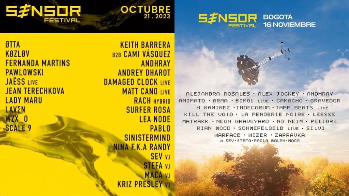 Cartel Sensor Festival (créditos: Sensor Festival)