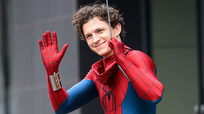 Tom Holland, en grabaciones de la película Spider-Man: Brand New Day | Getty images-WCGLA/Mega