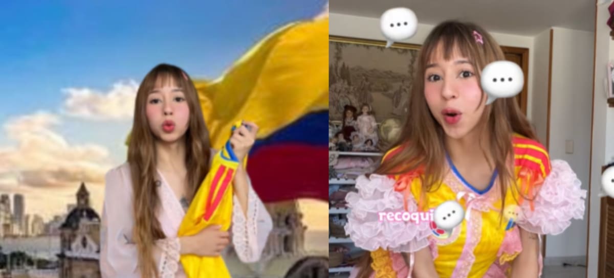 Créditos: Emily transformó la camiseta de la Selección Colombia - Capturas de TikTok