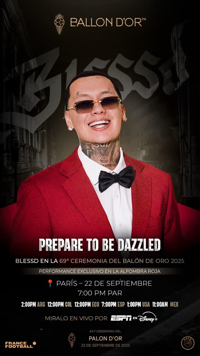 Blessd Balón de oro | Créditos: Instagram
