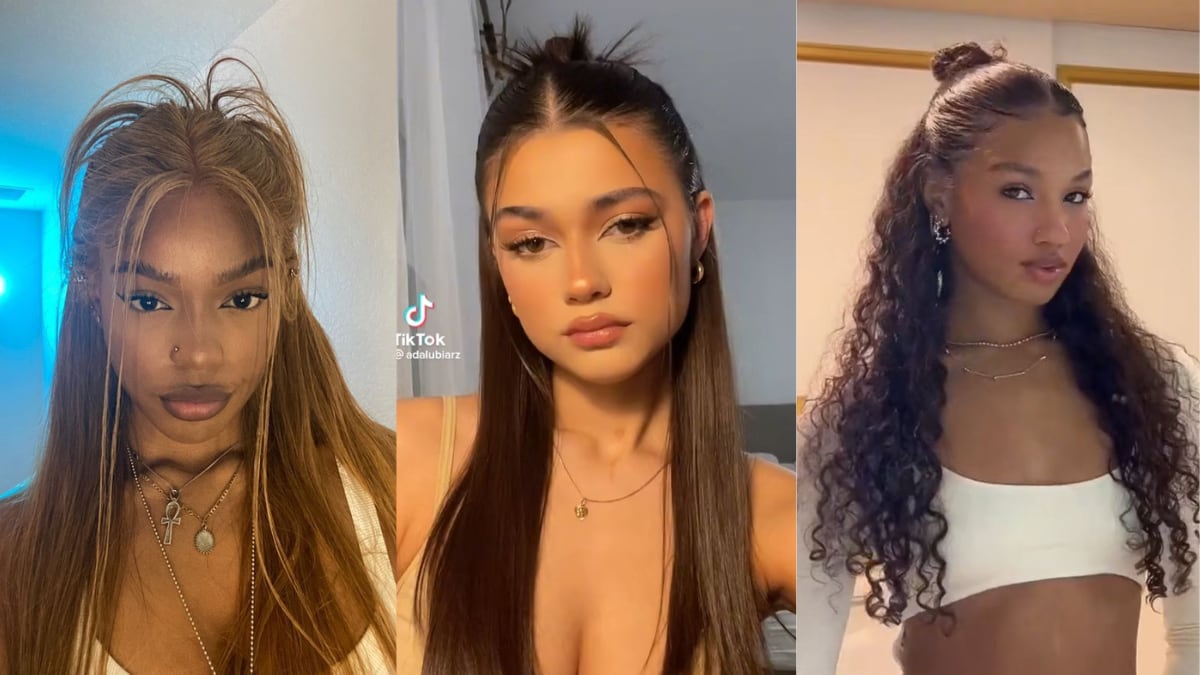 Peinado con chongo (créditos: Pinterest)