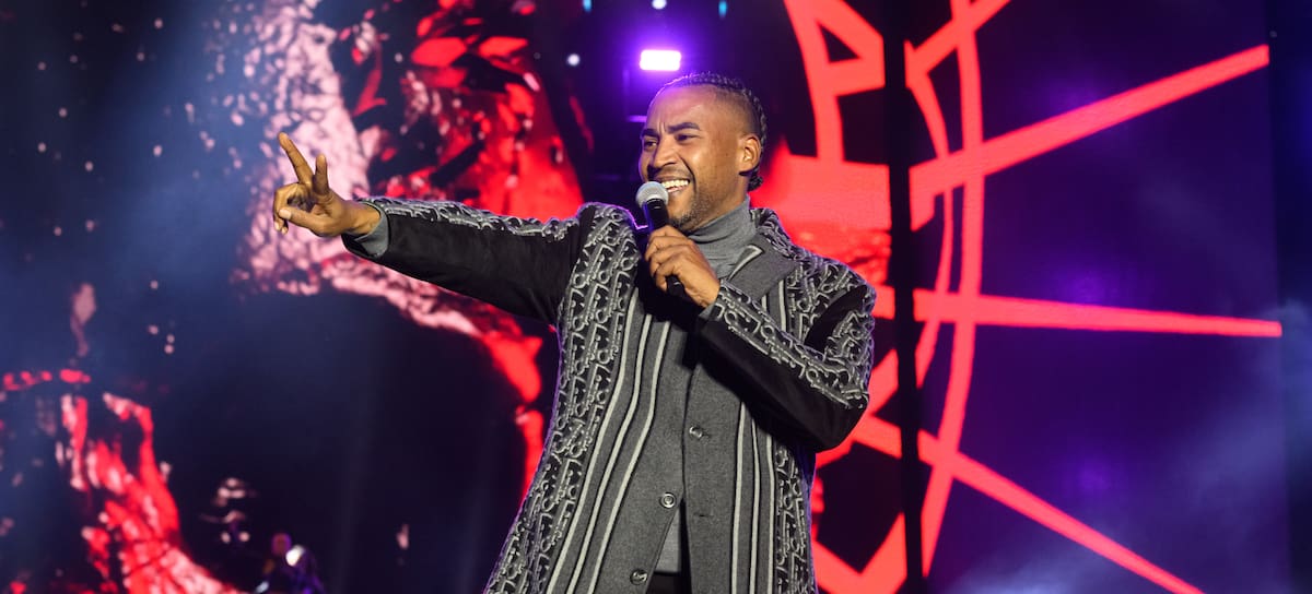 Don Omar durante un concierto en Chicago.