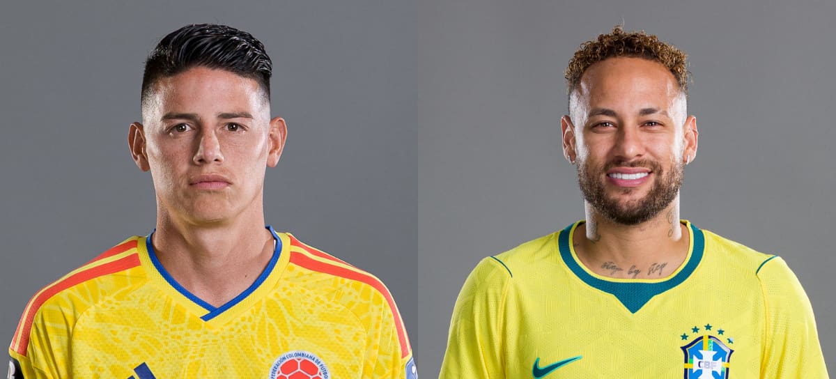 Neymar y James Rodríguez | Créditos: Getty Images