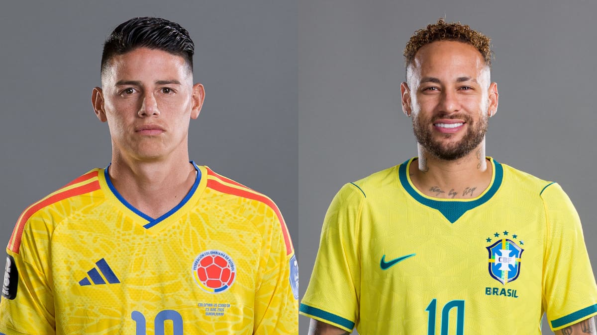 ¿Quién es mayor Neymar o James? Edad de los 2 favoritos de muchas esta Copa Mundial de la FIFA 2026