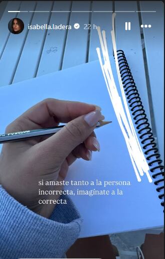 Créditos: Isabella Ladera - Historias de Instagram