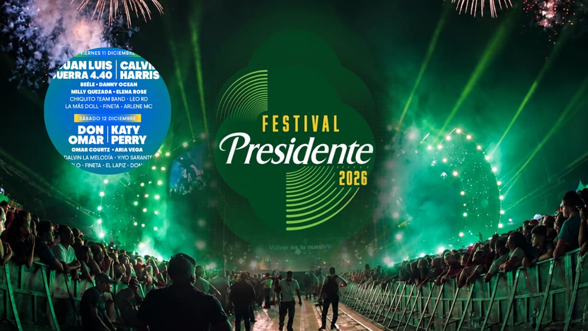 Festival Presidente 2026: Don Omar,Calvin Harris y Katy Perry en un mismo escenario