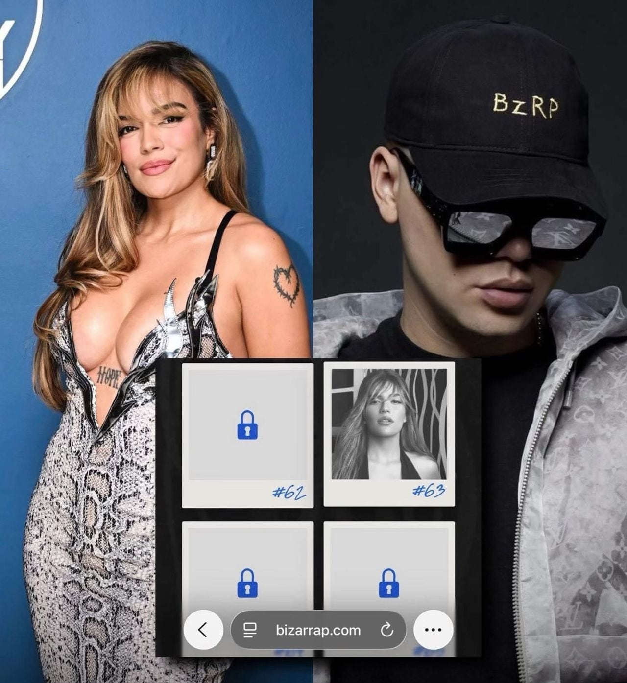 Karol G y Bizarrap | Créditos: Redes sociales