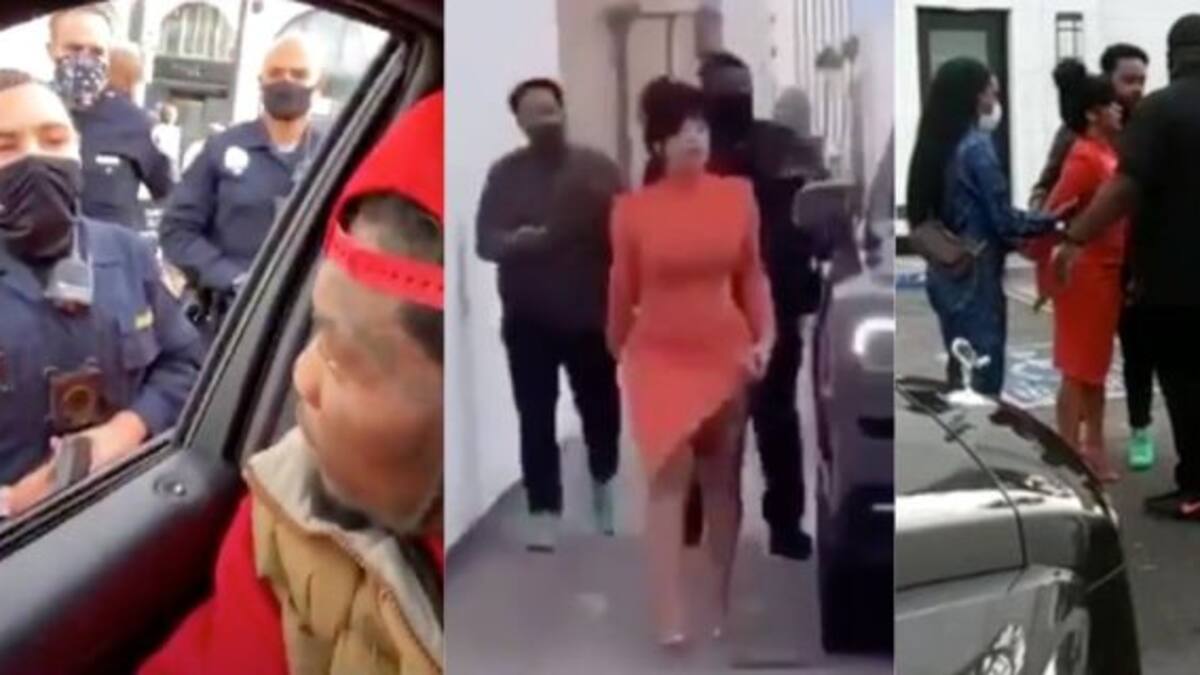Cardi B grita de manera desesperada a policías que arrestaron a su esposo
