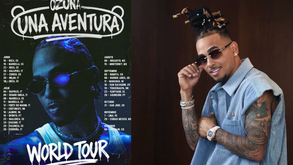 Concierto de Ozuna en Bogotá y Medellín: Cómo comprar boletas y fechas de Una Aventura World Tour