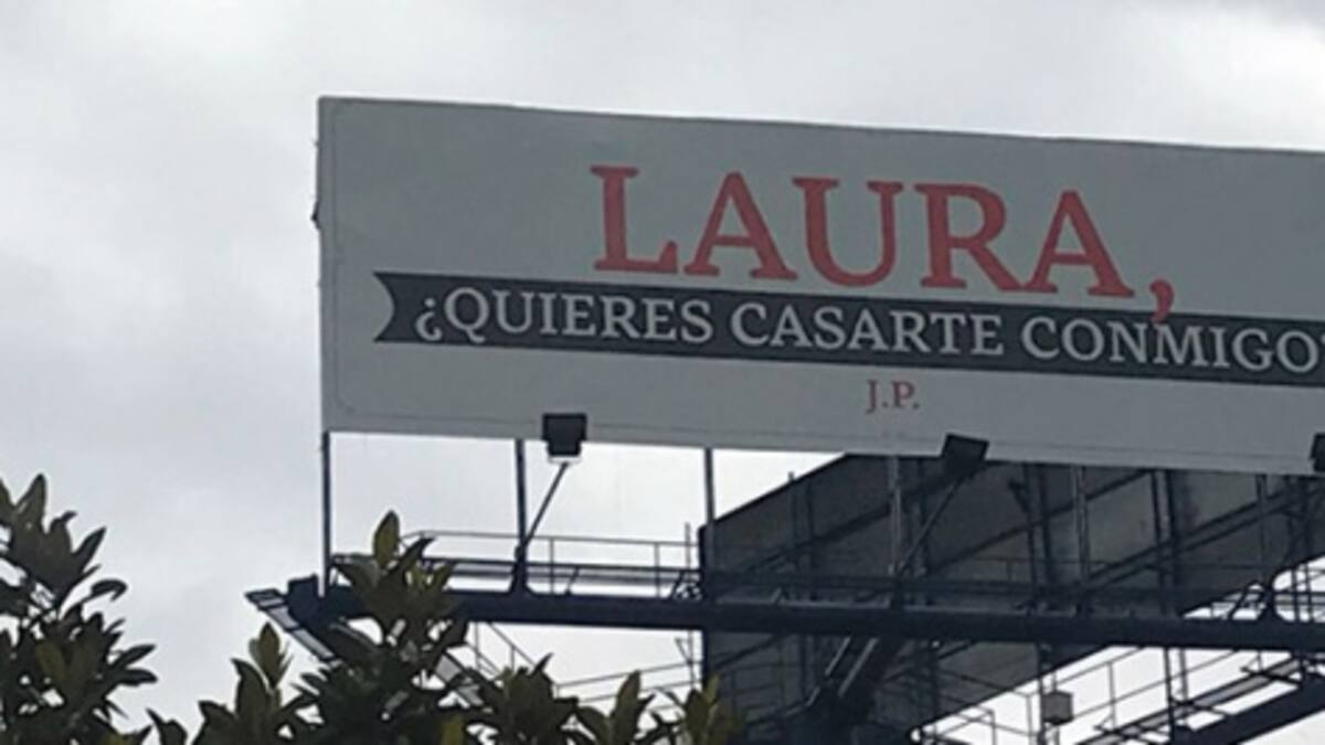 ¡Bogotá amaneció con una atípica propuesta de matrimonio!