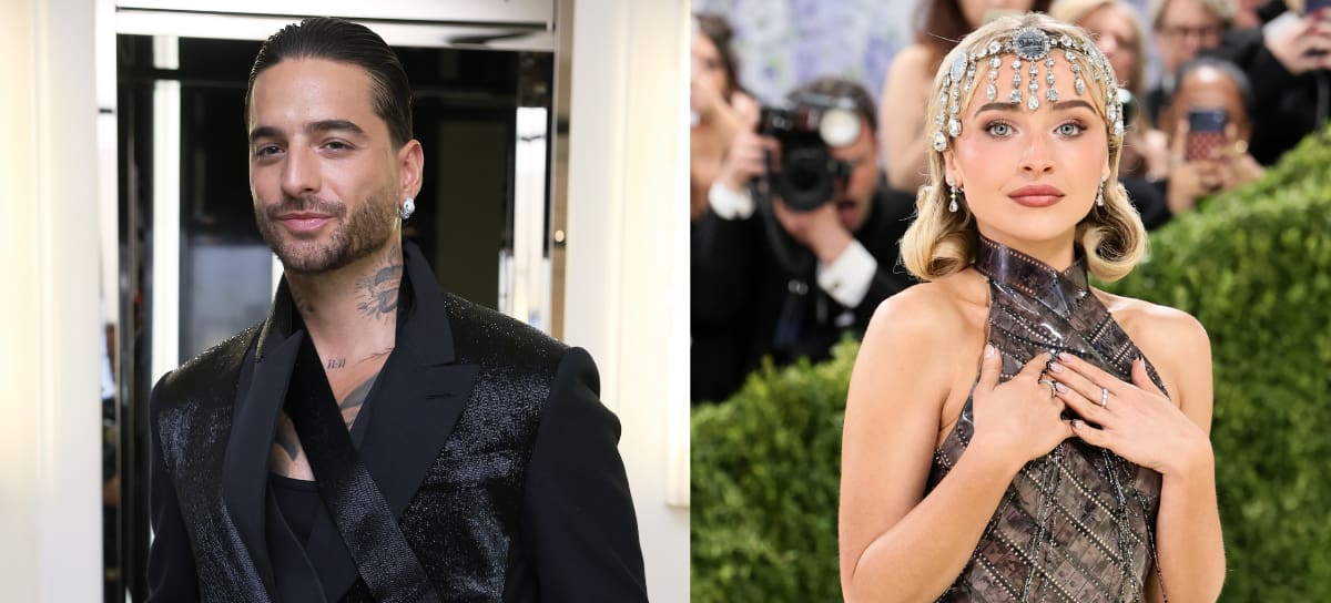 Maluma y Sabrina Carpenter // Crédito: Getty Images.