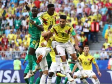 Así celebraron el gol de Mina en el estadio de Samara