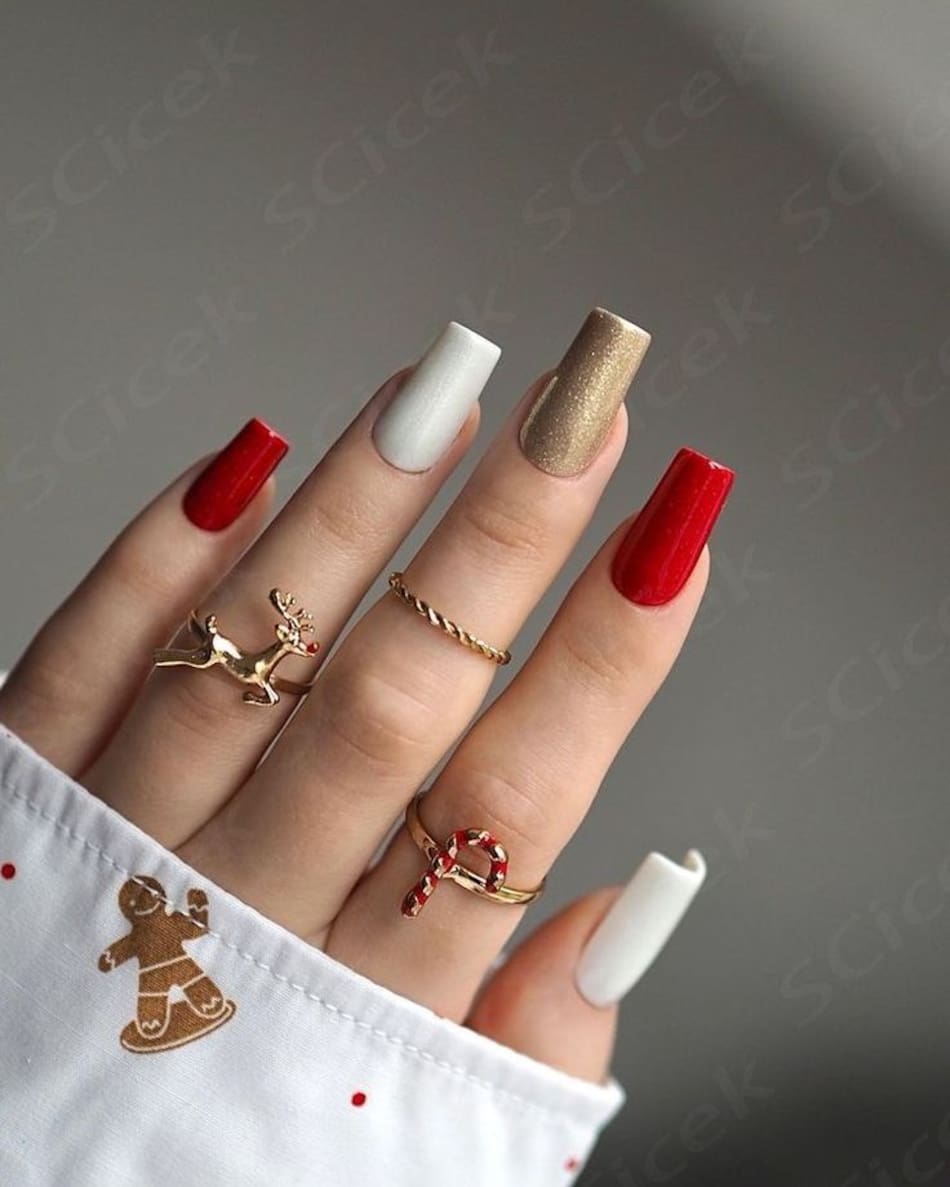 Diseños de uñas para Navidad 2025 y estar en tendencia; fáciles para ...