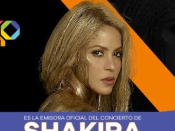 LOS40: EMISORA OFICIAL DEL CONCIERTO DE SHAKIRA EN COLOMBIA.