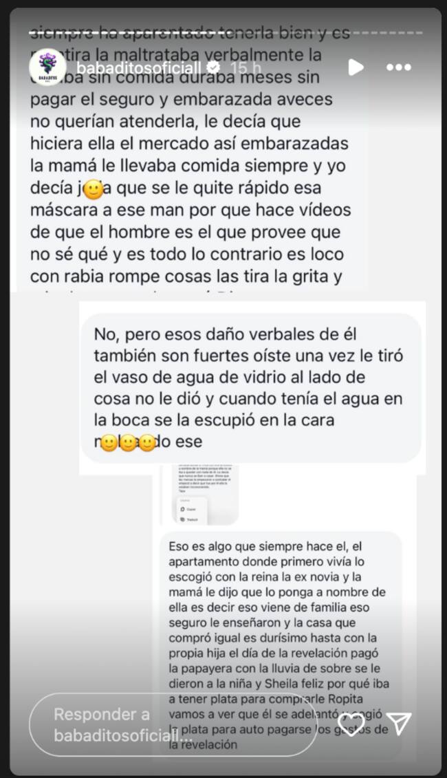 Créditos: Capturas de las historias de Babaditos oficial - Instagram
