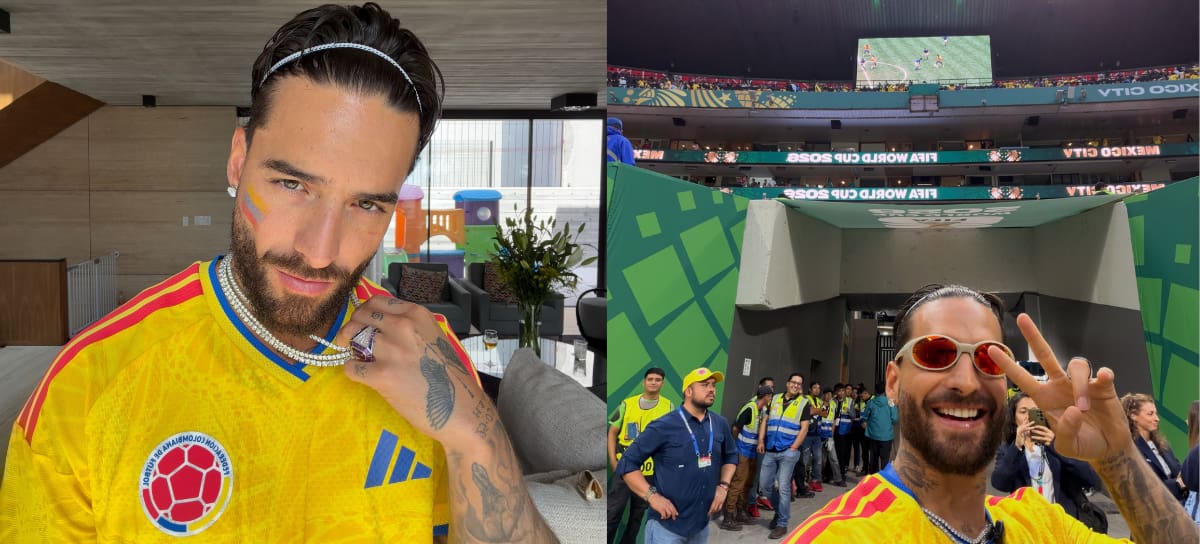 Créditos: Maluma apoyando a la Selección Colombia - Foto tomada de Instagram