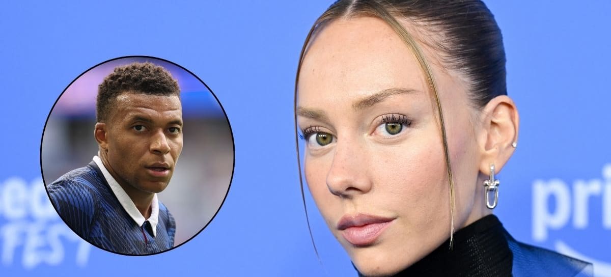 Ester Expósito y Kylian Mbappé // Crédito: Getty Images.