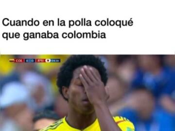 Los mejores memes tras la derrota de Colombia