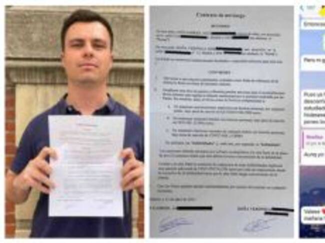 Mujer obligó a su novio a firmar contrato de noviazgo