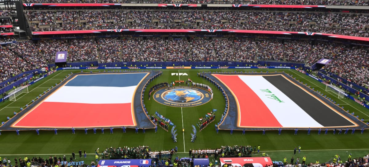 Bandera Irak - Francia, actro protocolario Mundial 2026 | Créditos: GETTY IMAGES