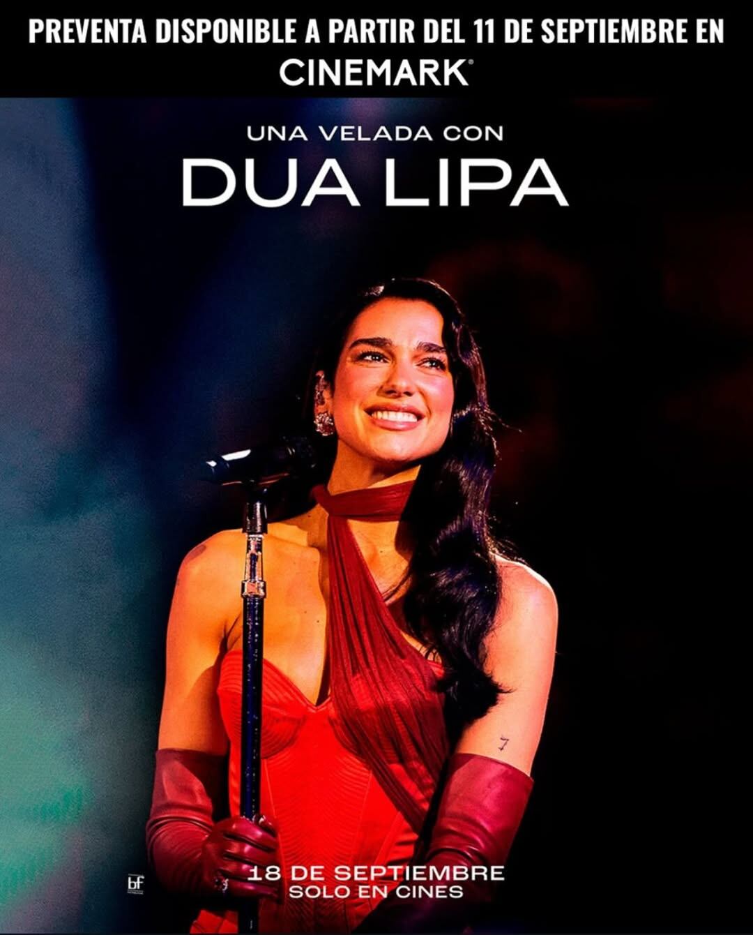 Dua Lipa Cinemark | Créditos: Redes sociales