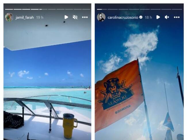 Carolina Cruz y Jamil Farah