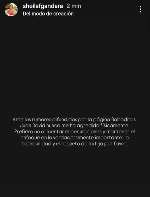 Créditos: capturas de las historias de JuanDa Caribe - Instagram