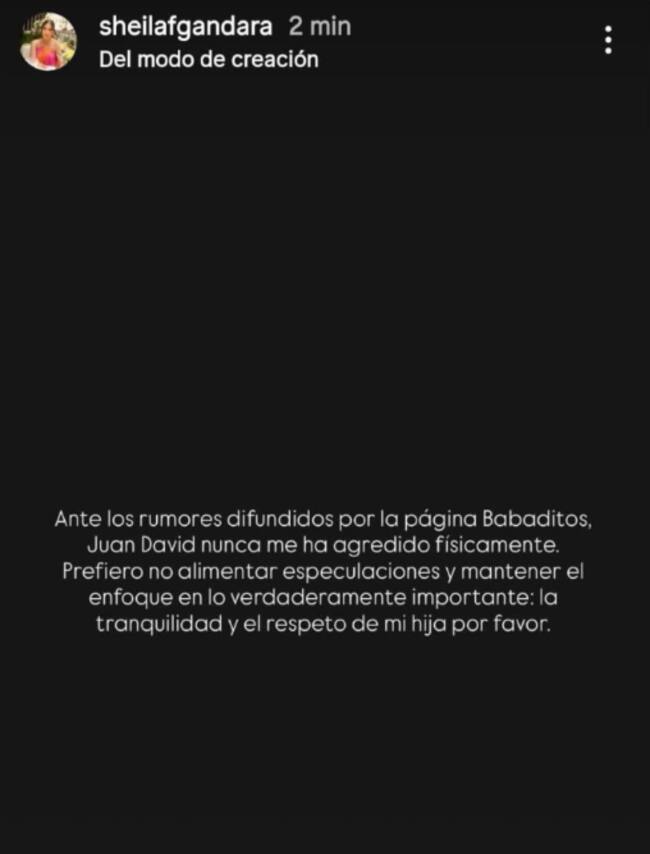 Créditos: capturas de las historias de JuanDa Caribe - Instagram