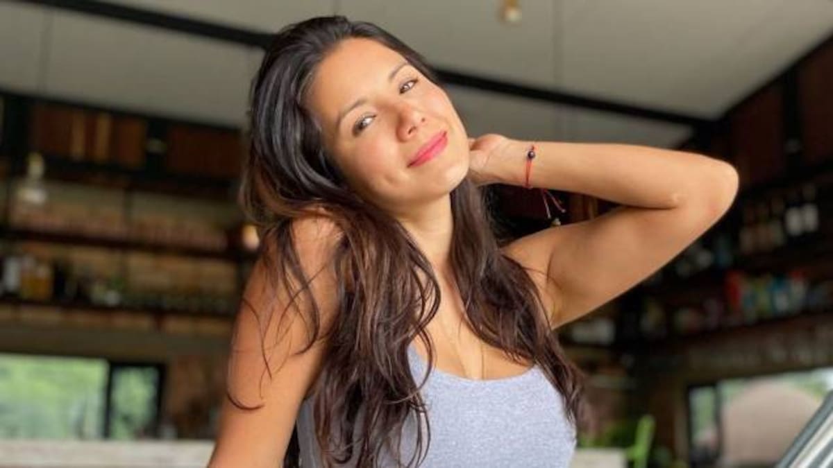 Caterin Escobar puso su retaguardia en primer plano con foto en 'hilo'