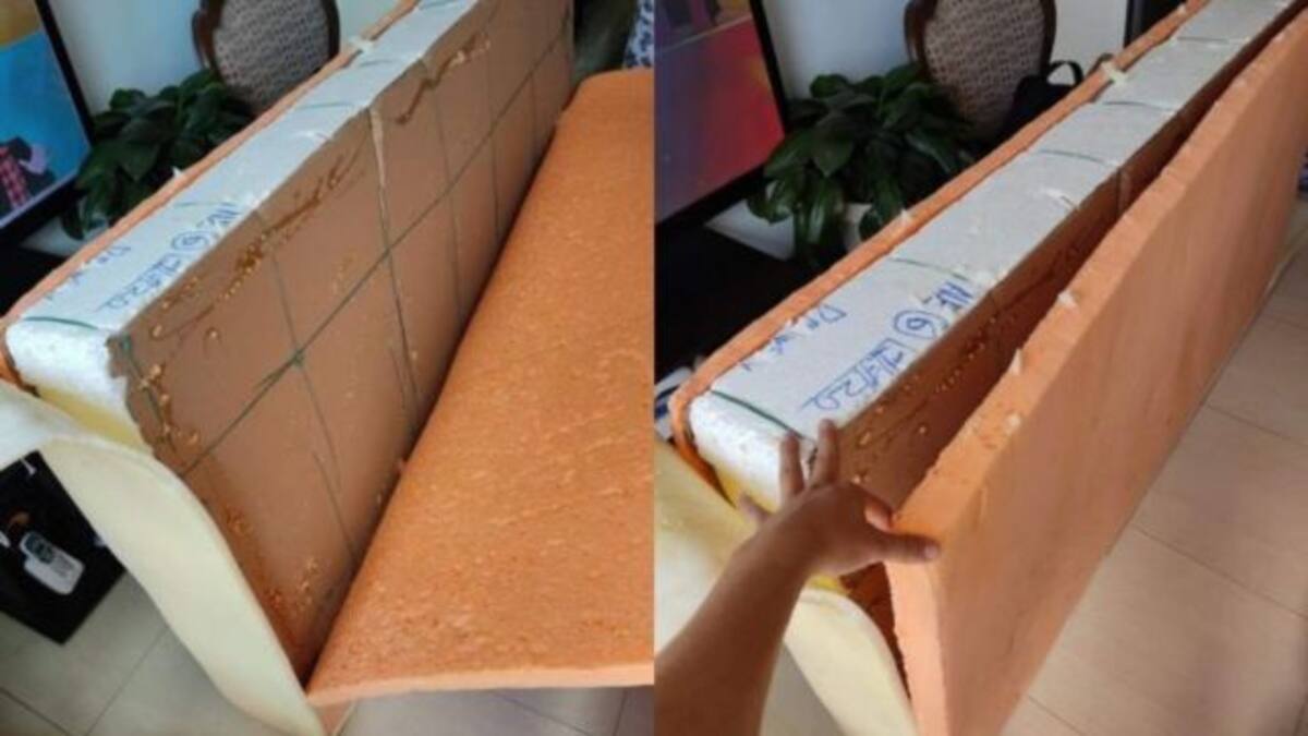 Mujer compró un colchón por Internet y le llegó un trozo de icopor