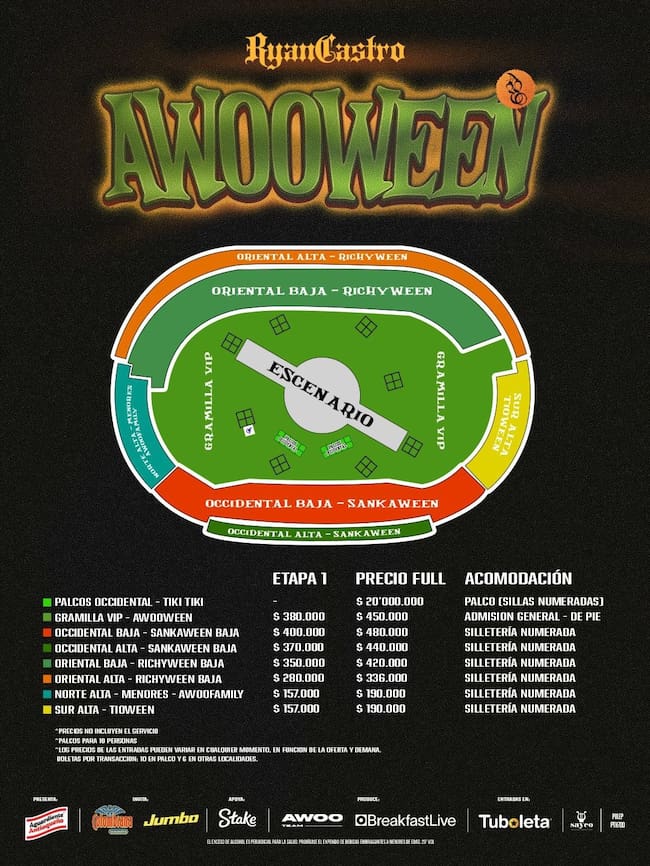 Créditos: Concierto de Ryan Castro en Bogotá - Cortesía