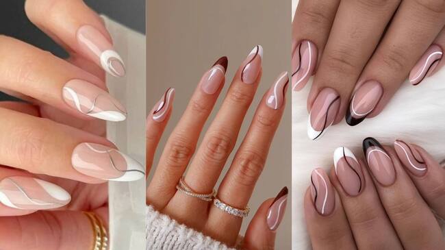 Uñas abstractas | Créditos: Pinterest