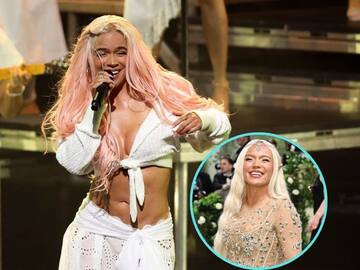 ¿Una Elfa? Así posó Karol G en la alfombra roja de la Met Gala 2024